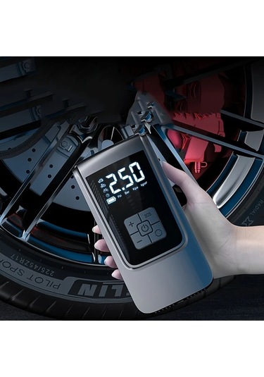 Xuweiwei Kablosuz Taşınabilir Hava Kompresörü Araba Lastik İnflatör 150 Psı Dijital Ekran Usb Şarj