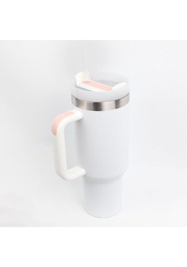 Igloo Stadler Çelik Thermo-mug 1.2 Litre Beyaz-pembe 12saat Sıcak/18saat Soğuk Saklama Beyaz  - Pembe