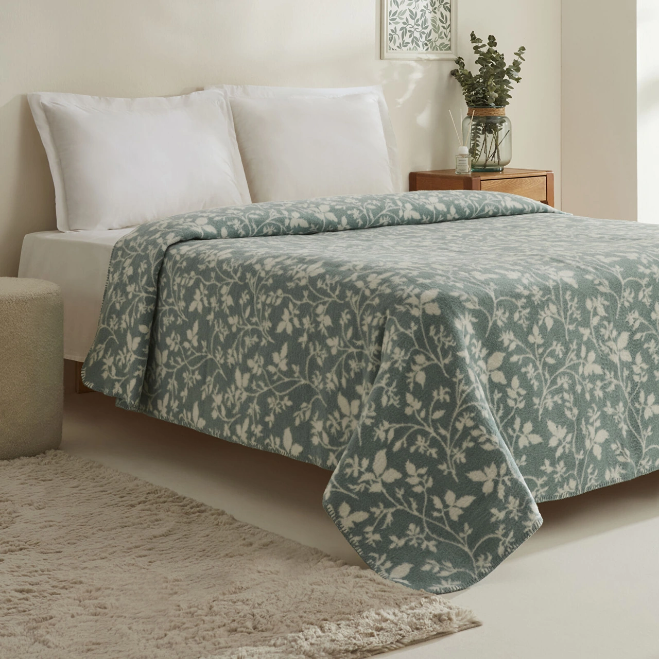 Karaca Home Cintia Çift Kişilik Akrilik Battaniye Koyu Mint Mint