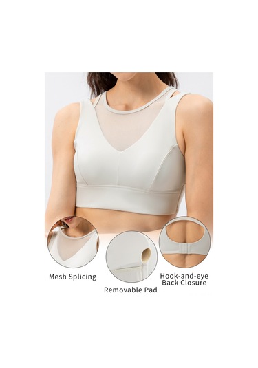 Geeroyoo Kadınlar İçin Yoga Sporcu Sütyeni, Çıkarılabilir Pedli, Arkadan Tokalı, Deniz Mavisi, S/4 Beden Koyu Mavi