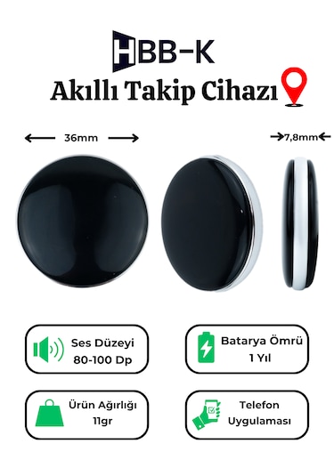 Ios & Android Uyumlu Airtag Akıllı GPS Takip Cihazı