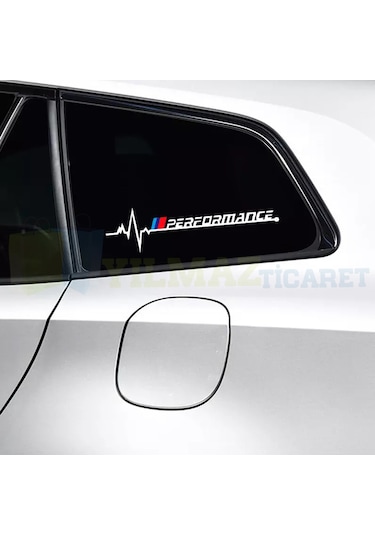 Bmw M Performance Kelebek Cam Sticker Etiket Yapıştırma 1 Çift