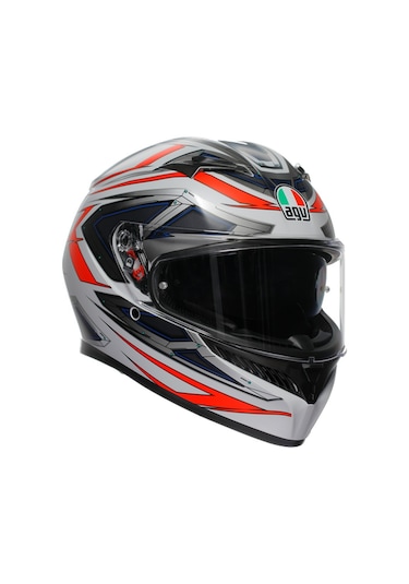 Agv Kask/k3 E2206 Mplk Space Matt Whıte Red Fluo Configuration Çok Renkli