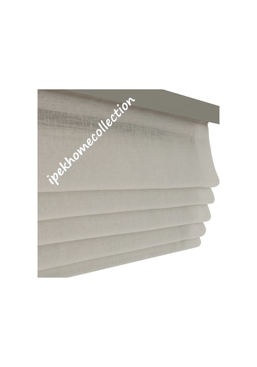 Katlamalı Keten Tül Stor Perde (444106741)