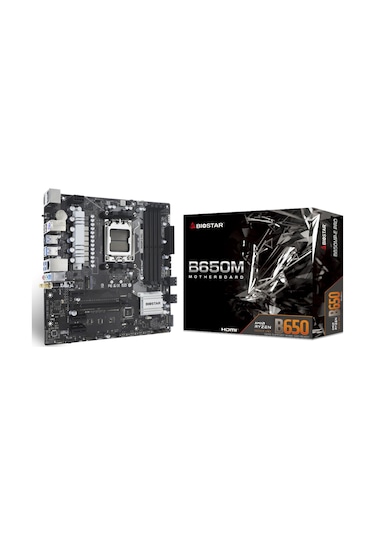 Biostar B650MP-E Pro AMD B650 6000 MHz (OC) DDR5 Soket AM5 mATX Anakart