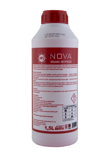 Nova -40 Derece Kırmızı G12 Antifriz 1.5Litre X3