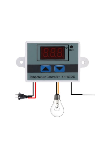 Vkemall XH-W3001 Dijital Lcd Ekran Sıcaklık Kontrol Cihazı Mikrobilgisayar Termal Regülatör