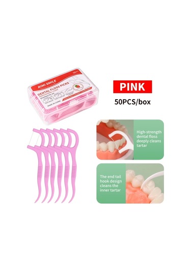 Willowhaven 50 Adet Beyaz Rımı Smıle Diş İpi Çubuğu - Pratik Etkili Hijyenik Diş Arası Temizleme Aracı