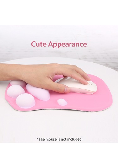 Ruicoo Sevimli Kedi Patili Silikon Bileklikli Mouse Pad - Kaymaz Tabanlı Oyun Ve Ofis Kullanımı