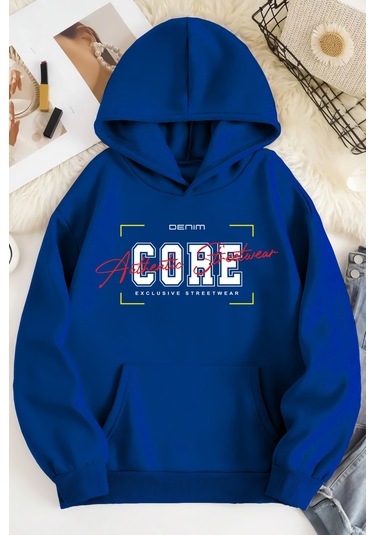 Unisex 2ip Şardonlu Dote Nosd Bej Oversize Sweatshirt Bejdote12