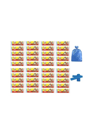 Ögem Büyük Boy Çöp Torbası Mavi 65X80 Cm 10 Lu 40 Rulo