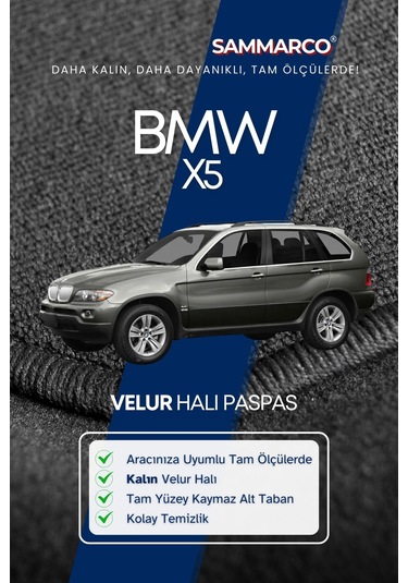 Bmw X5 2000 Halı Paspas Velur Paspas Kumaş Paspas Oto Paspas