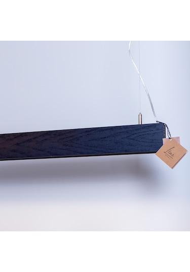 Box Modern Ahşap Aydınlatma - Minimal Led Sarkıt Avize Siyah