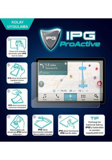 Volkswagen 2024 Tiguan 12.9" Uyumlu Navigasyon Ipg Proactive Ekran Koruyucu