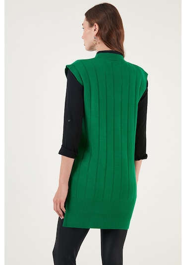 Lela V Yaka Arkası Uzun Triko Bayan Süveter 4616088Y Benetton