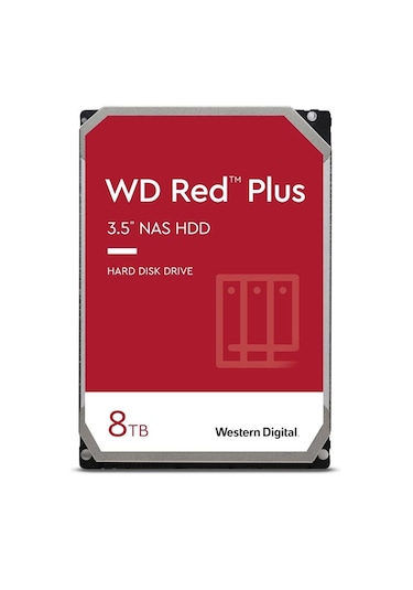 WD Red Plus WD80EFPX 8 TB 3.5'' 128 MB Sata 5640 RPM SATA 3 HDD