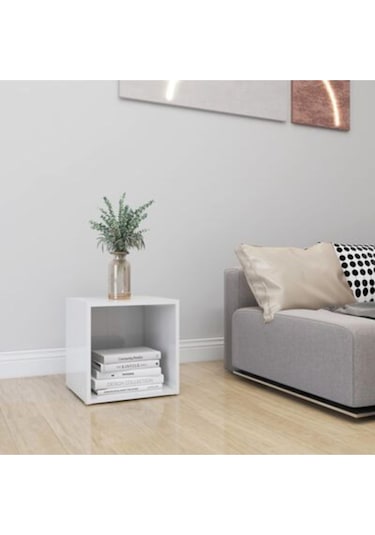 Tdesıgno Melis -kitaplık- Açık Raf - Beyaz 1 Raflı 30 Cm Beyaz