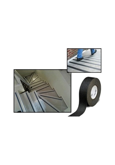 Merdiven Siyah Kaydırmaz Bant 25mm X 25 Metre