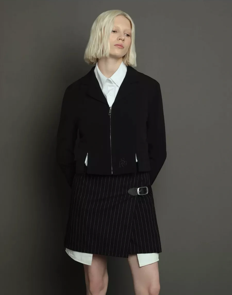 Gloria Jeans Nakışlı Siyah Ceket 242514481 Siyah