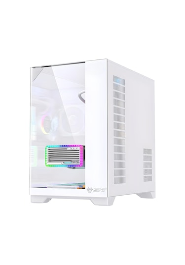 Snt Subzero Plus 7 X Argb Fan Uzaktan Kumanda Midi Tower Atx Beyaz Oyuncu Kasası