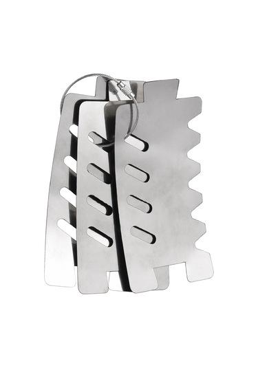 Fosenze Alüminyum Mini Alkol Ofisi + Paslanmaz Çelik Rüzgar Engelleyici, Hafif Taşınabilir, Kamp Piknik İçin, Gümüş Renk Gümüş