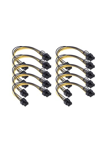 Cbtx PCI-Express GPU Grafik Kartı Güç Kaynağı Dönüştürücü Kablosu 20cm