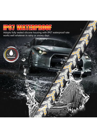 Kamyon Bagaj Kapağı Işık Çubuğu Kırmızı Koşu Fren Işıkları Dönüş Sinyali Geri Vites Lambası İle Işık Şeridi