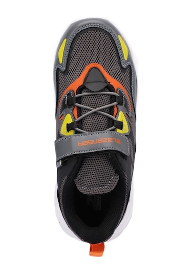 Slazenger KAJAL I Çocuk Cırt Cırtlı Koyu Gri Sneaker
