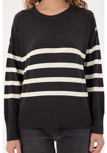 U.s. Polo Assn. Kadın Antrasit Melanj Kazak /triko 50297070-vr081 Antrasit Melanj