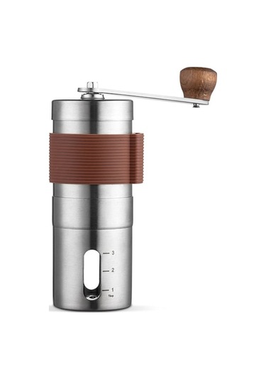 Novahub Manuel El Kahve Öğütücü Değirmen, Ayarlanabilir Paslanmaz Çelik Ahşap Tutucu, Yıkanabilir Ev & Kamp Kullanımı İçin