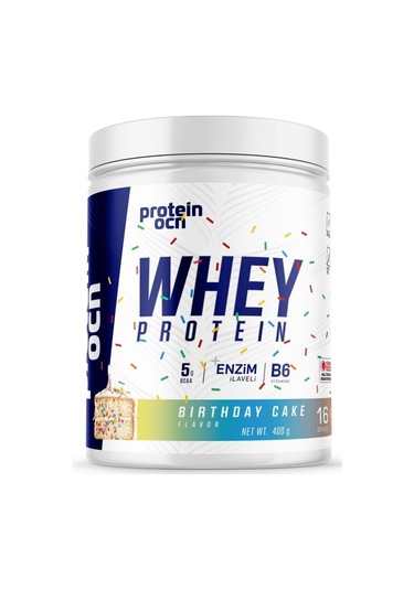 Proteinocean Whey Protein Birthday Cake - 400g - 16 Servis