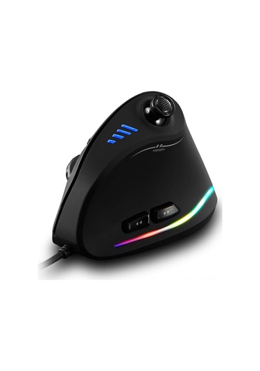 Reedark E-spor İ&ccedil İn Dikey Oyun Fare, Ergonomik Kablolu, Makro Programlanabilir, Renkli Işık Efekti, Windows Uyumlu Optik