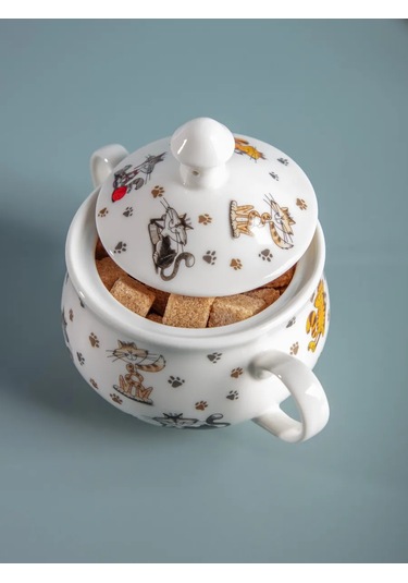 Lefard Porselen Şekerlik "neşe Dolu Arkadaşlar" 500 Ml 171769254 Beyaz