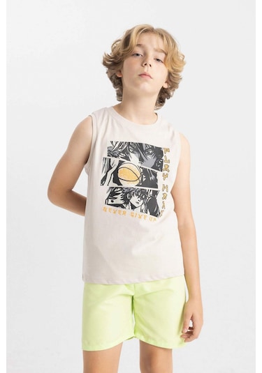 DeFacto Erkek Çocuk Basic Düz Deniz Şortu B7737A824HSYL395