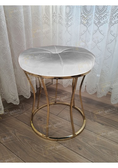 Kum Saati Dilimli Makyaj Pufu Gold Gri