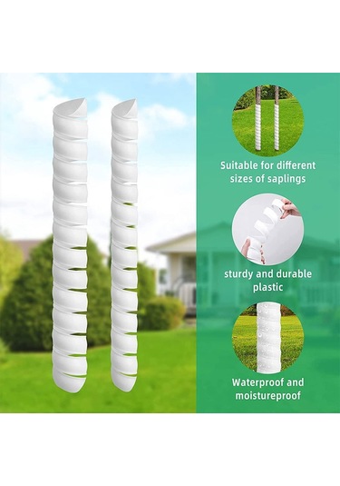 Sones Büyük Bitki Gövde Koruyucu Bahçe Anti Kemirgen Plastik Koruyucu Kılıf Beyaz