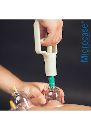 Microcase 12 Parça VakuMLu Kupa Çekme Masaj Hacamat Seti - Al3230