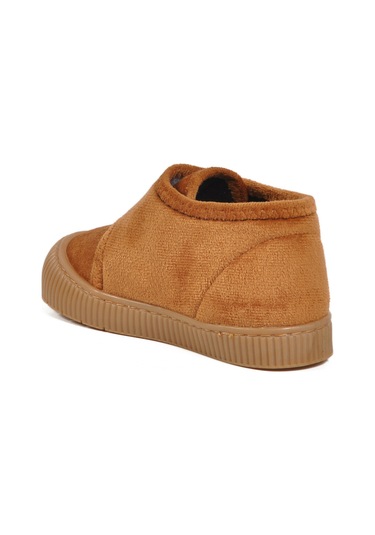 Ayakmod Taba Süet Cırtlı Unisex Çocuk Panduf Ba&ba 058999 P Taba