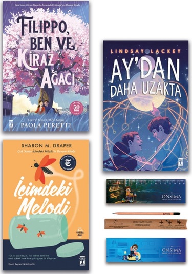 Genç Timaş Ay Dan Daha Uzakta - İçimdeki Melodi - Filippo Ben Ve Kiraz Ağacı Set 3 Kitap