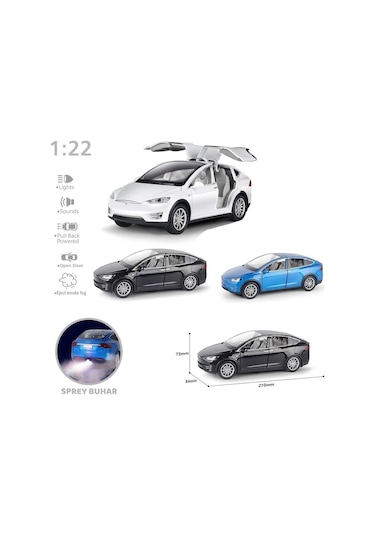 Hcl-511a Çek Bırak 1:22 Sesli Ve Işıklı Buharlı Tsl Metal Araba -vardem Oyuncak Çok Renkli