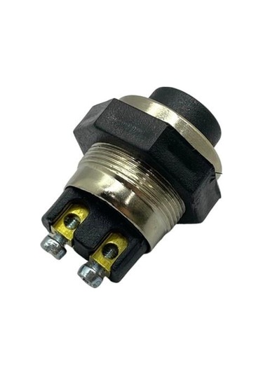 Buton Metal Vidalı 22 Mm Siyah