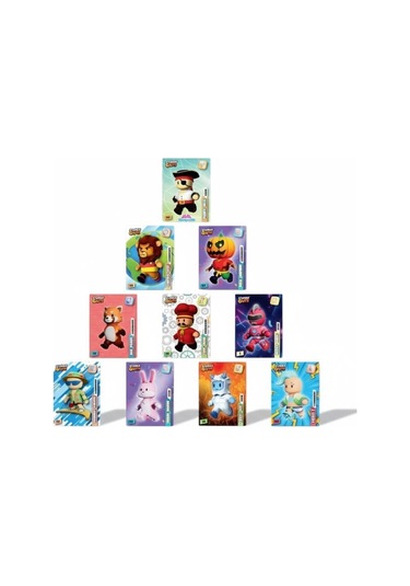 Stumble Guys Resmi Kart Paketi - Panini 6 Lı Koleksiyon Kartı - 5 'li Set
