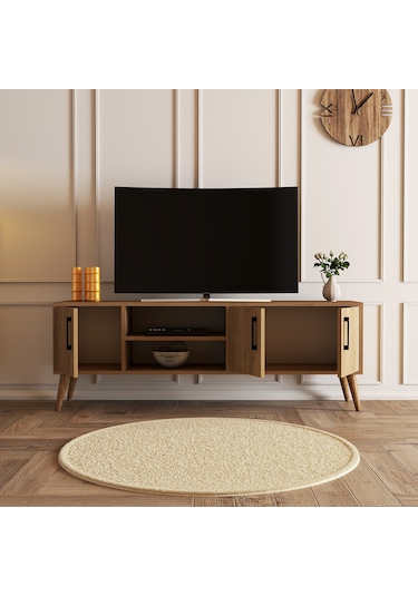 1586 EXXEN 150 CM AHŞAP AYAKLI TV ÜNİTESİ