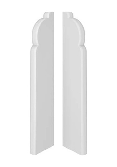 Espumo Kompozit Süpürgelik 8 Cm Bitiş Kapağı Aksesuarı 1 Paket - 2 Adet - Beyaz - Esp301