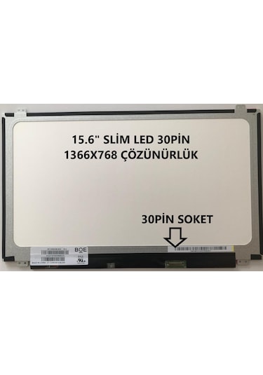 NT156WHM-N32 V8.0 15.6" Slim Led 30Pin Dar Soket Ekran Bilgisayar Ekranı