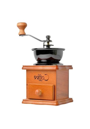 Createtech El Değirmeni Kahve Öğütücü - Paslanmaz Çelik Ve Ahşap Tasarım, Manuel Diğer