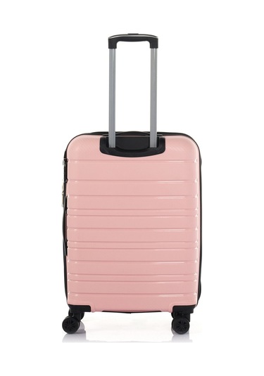 Hotowa Gold PP Valiz 8010 Pembe TSA Kilitli Orta Boy Pembe