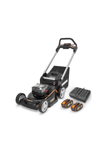 Worx WG749E 40 Volt 4.0 Ah Li-ion Profesyonel Kömürsüz Şarjlı Çim Biçme Makinası 46 CM