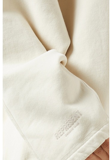 Represent Owners Club Oversized Sweatshirt, Lüks Pamuklu Fleece Konforu Krem
