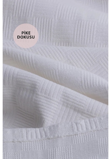 %100 Pamuk İsme Özel İsimli 100x150 Cm Pike Seti Yeşil Tulumlu Tavşan